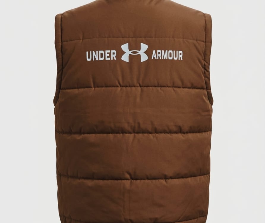 Puffer Vest with Fur Collar