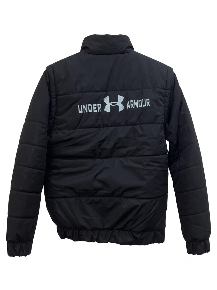 Puffer Vest with Fur Collar